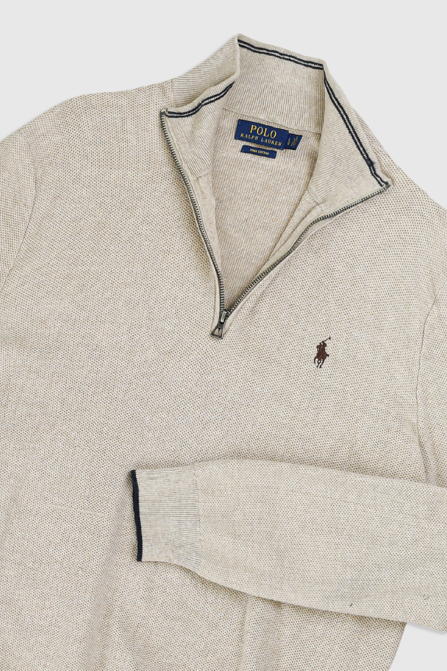 Vintage Polo 1/4 Zip Knit Sweater