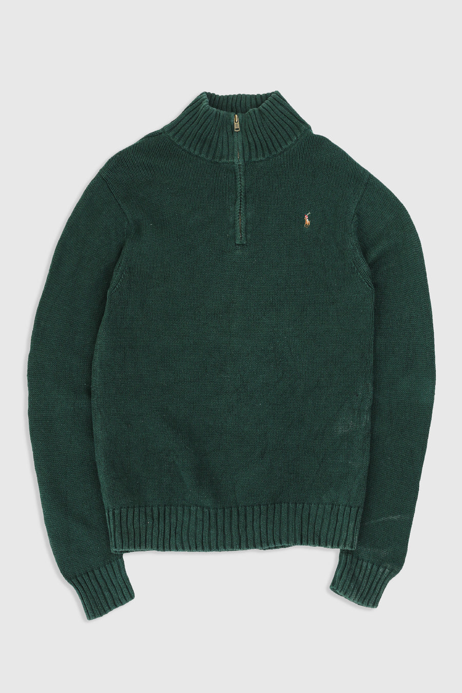 Vintage Polo 1/4 Zip Knit Sweater