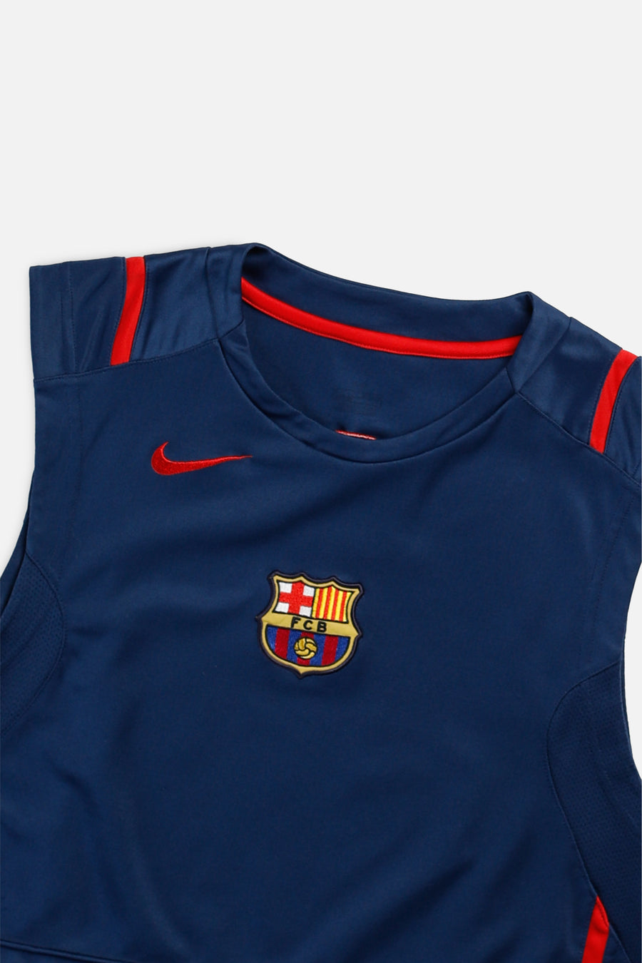 Rework Crop Barcelona Soccer Tank - XS