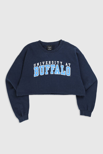 Rework Buffalo University Crop Sweatshirt - XL