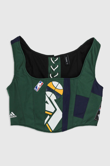Rework Utah Jazz NBA Jersey Corset - L