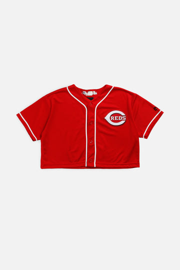 Rework Crop Cincinnati Reds MLB Jersey - M