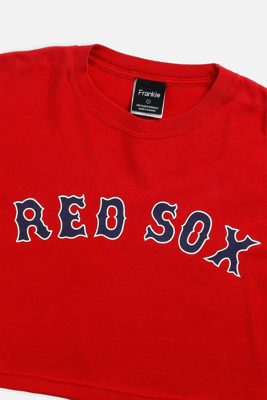 Rework Boston Red Sox MLB Crop Tee - L