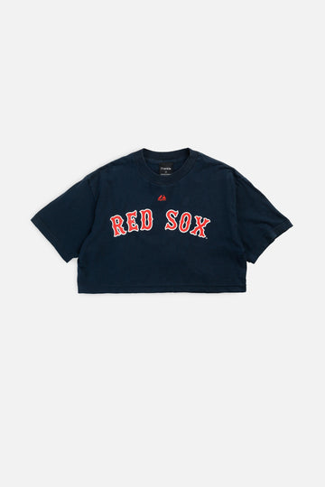 Rework Boston Red Sox MLB Crop Tee - S