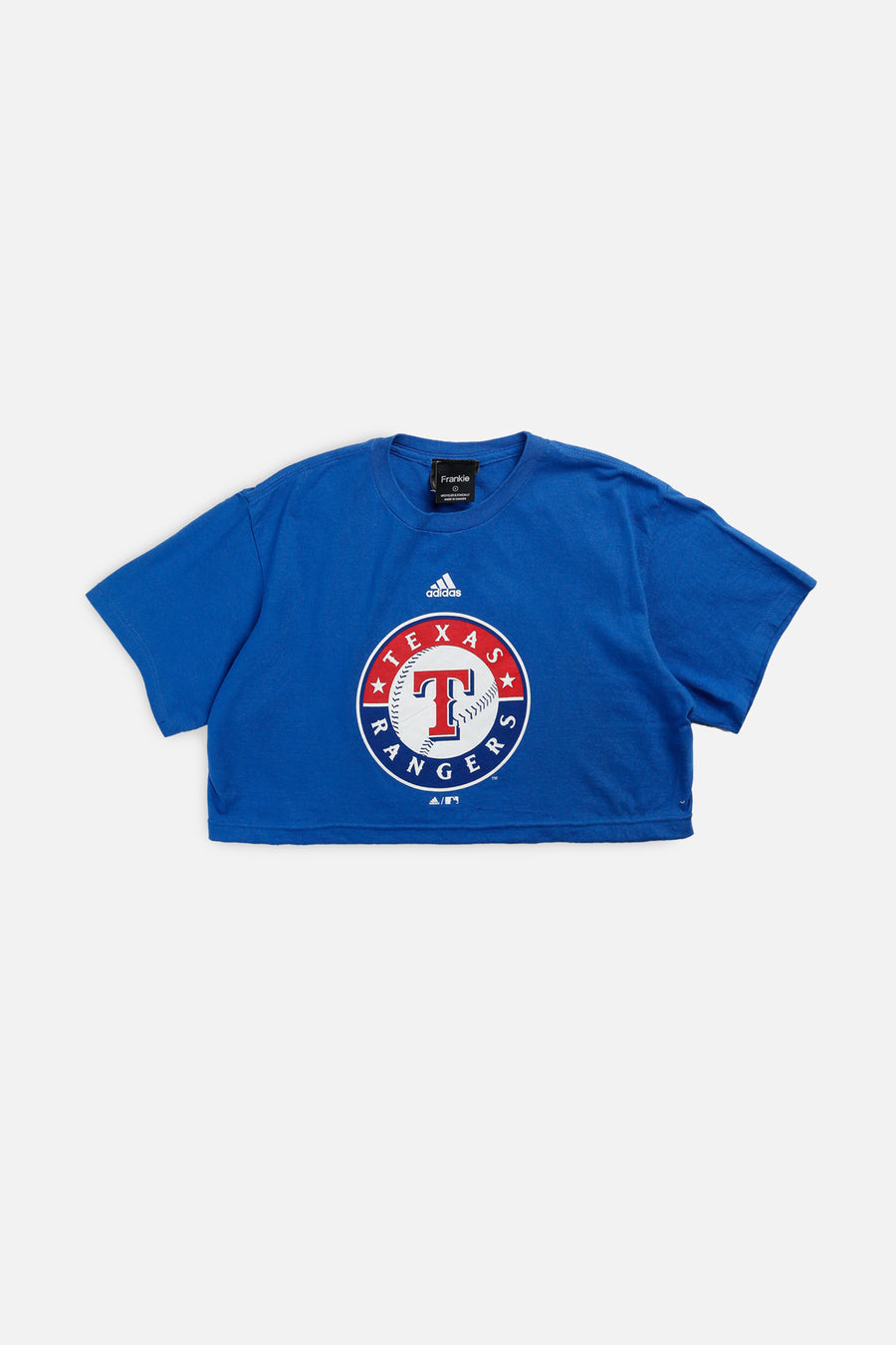 Rework Texas Rangers MLB Crop Tee - S