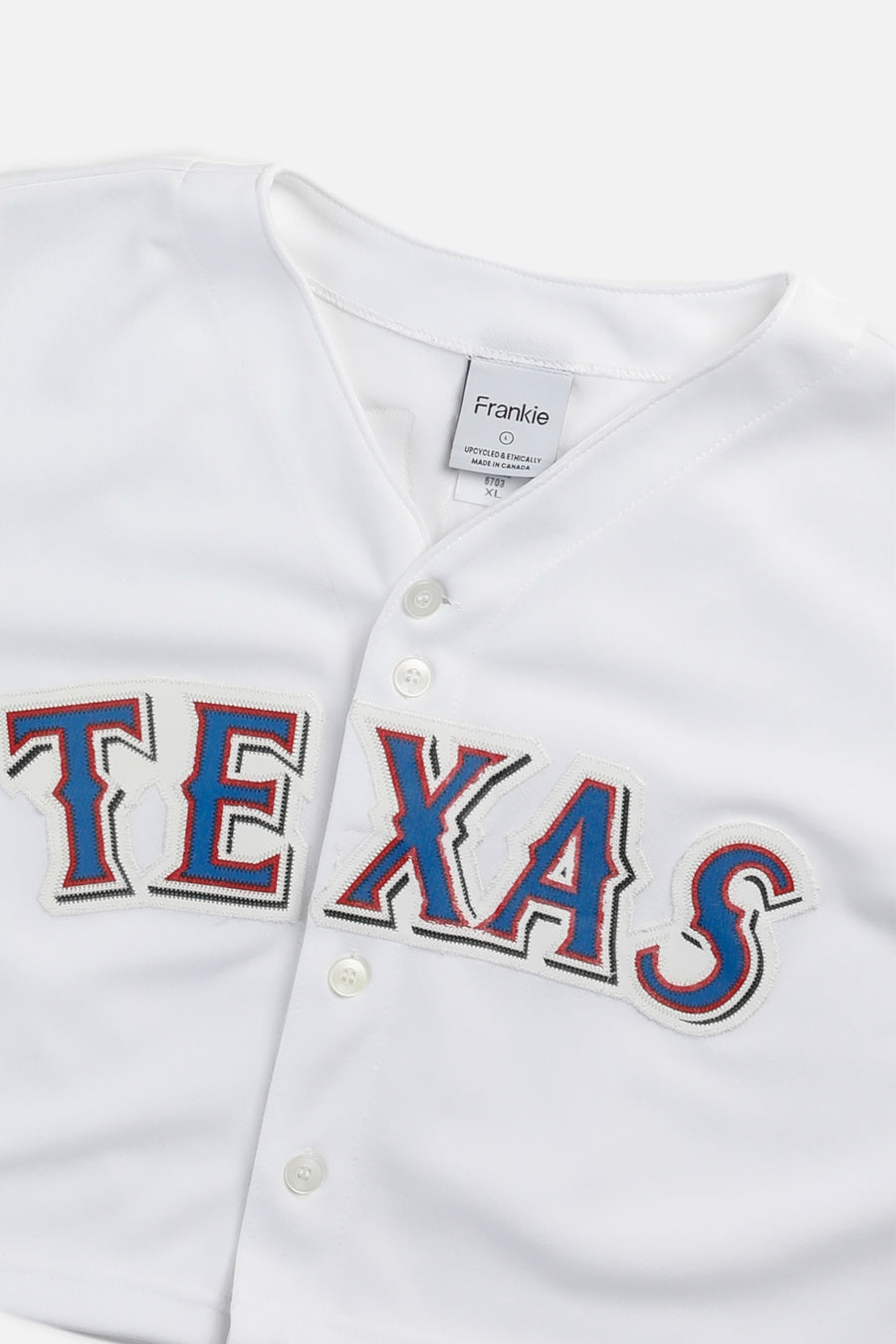 Rework Crop Texas Rangers MLB Jersey - L