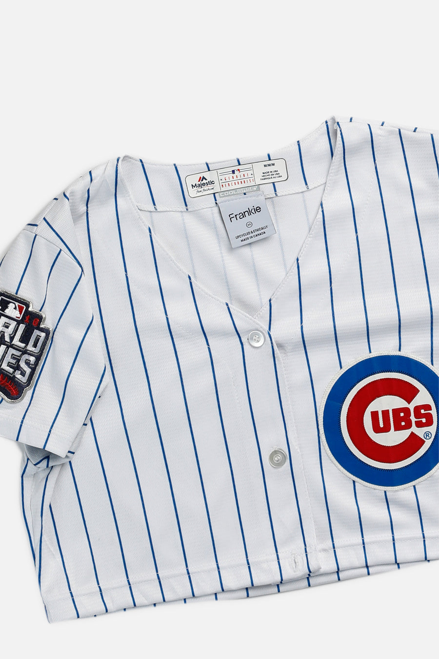 Rework Crop Chicago Cubs MLB Jersey - XS