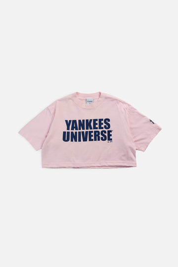 Rework NY Yankees MLB Crop Tee - M