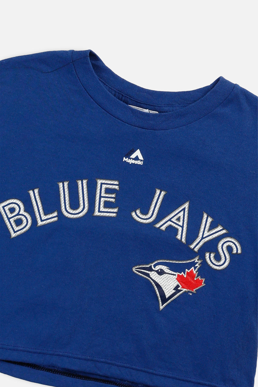 Rework Toronto Blue Jays MLB Crop Tee - XS