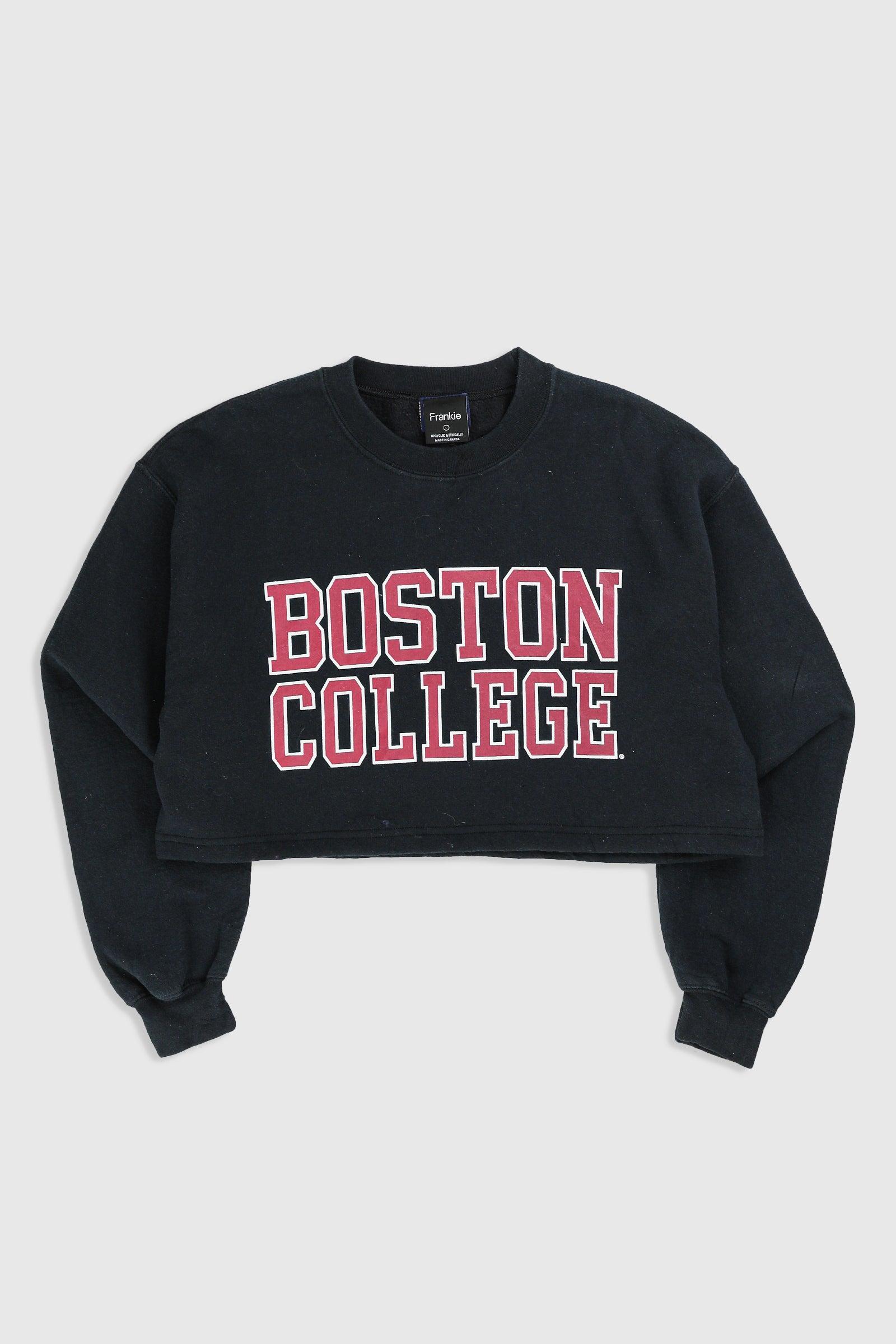 Reworked Boston Graphic Crop Top