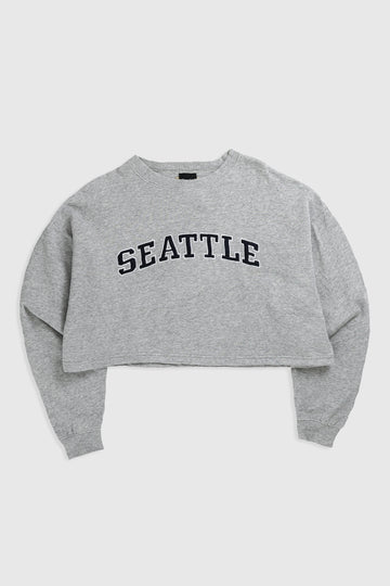 Rework Seattle Crop Sweatshirt - XL