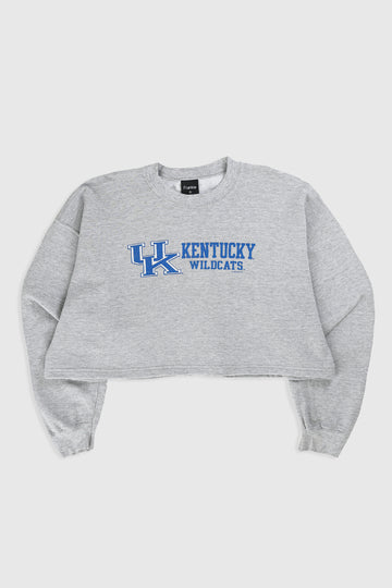 Rework Kentucky Wildcats Crop Sweatshirt - XL