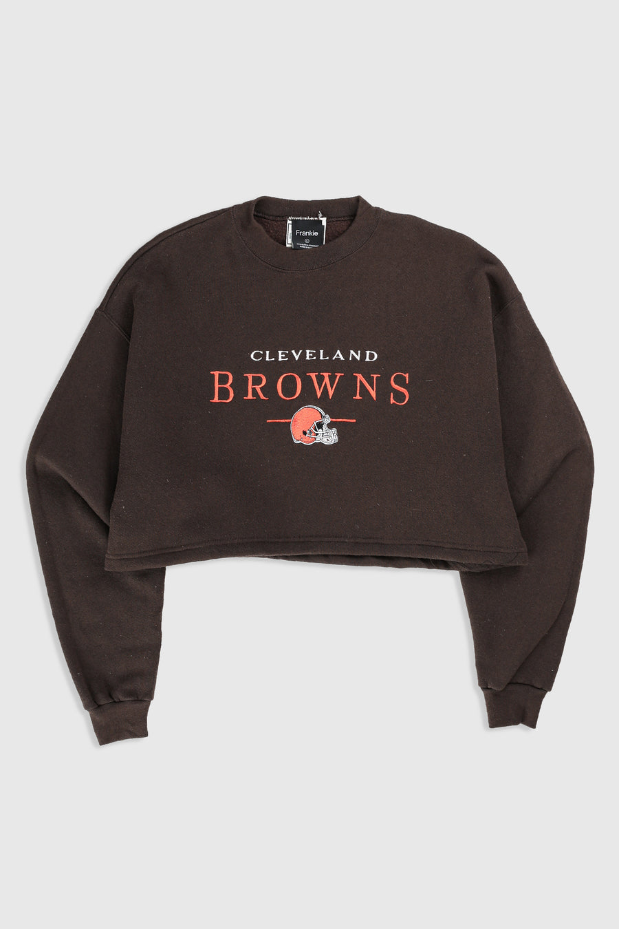 Rework Cleveland Browns Crop Sweatshirt - XL