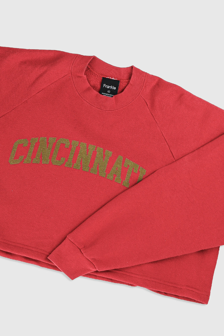 Rework Cincinnati Crop Sweatshirt - XL