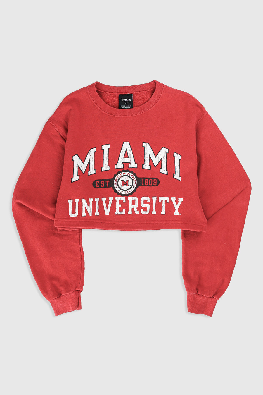 Rework Miami University Crop Sweatshirt - M
