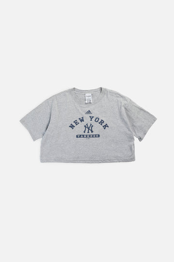 Rework NY Yankees MLB Crop Tee - L