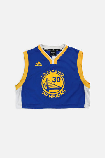 Rework Golden State Warriors NBA Crop Jersey - S