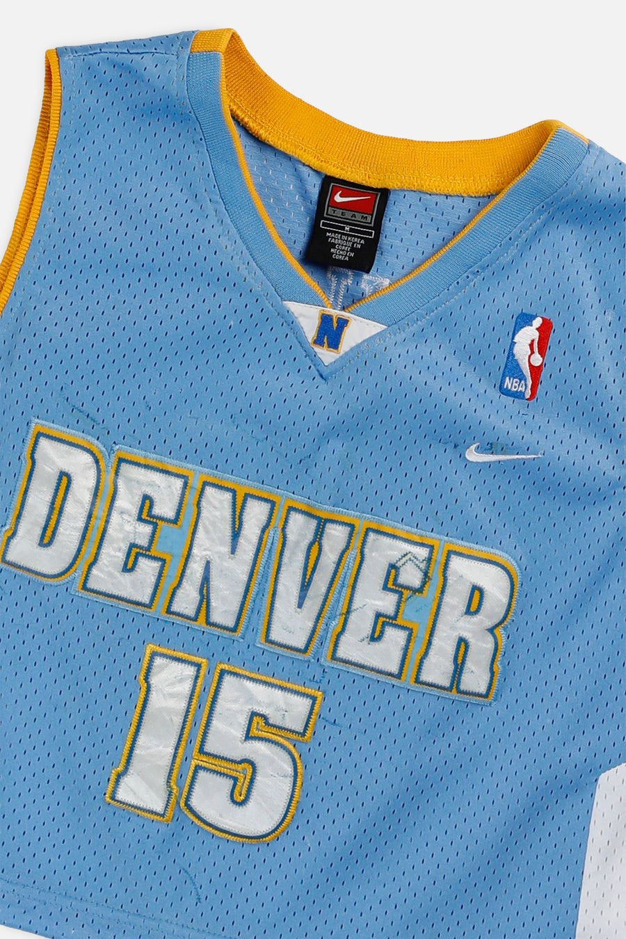 Rework Denver Nuggets NBA Crop Jersey - XS