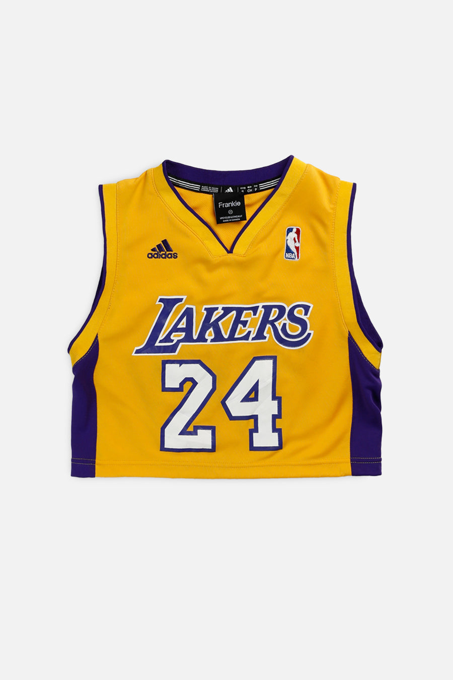 Rework LA Lakers NBA Crop Jersey - XS