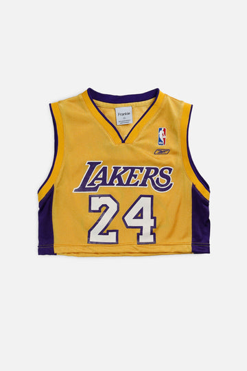 Rework LA Lakers NBA Crop Jersey - XS