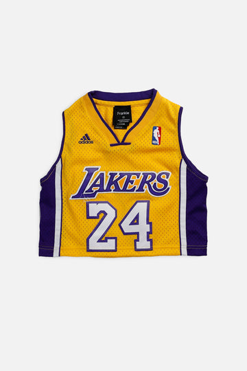 Rework LA Lakers NBA Crop Jersey - XS