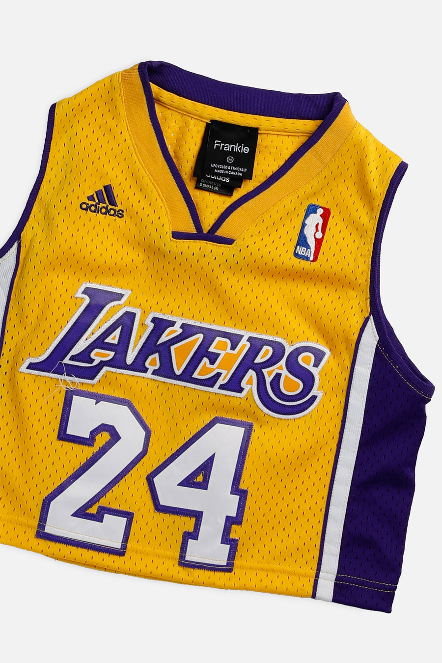 Rework LA Lakers NBA Crop Jersey - XS