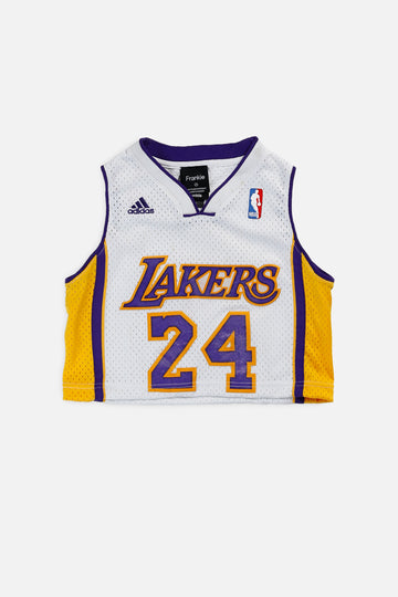 Rework LA Lakers NBA Crop Jersey - XS