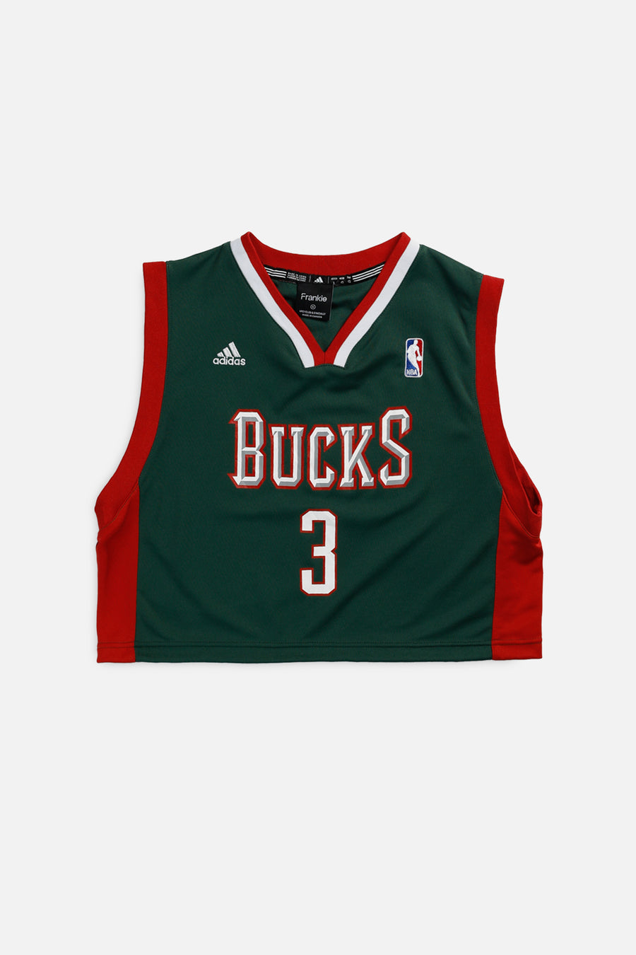 Rework Milwaukee Bucks NBA Crop Jersey - M