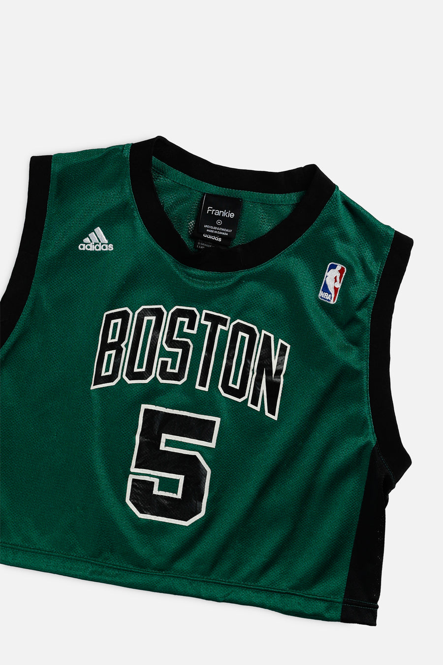 Rework Boston Celtics NBA Crop Jersey - M