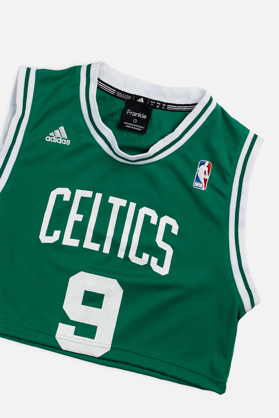 Rework Boston Celtics NBA Crop Jersey - S