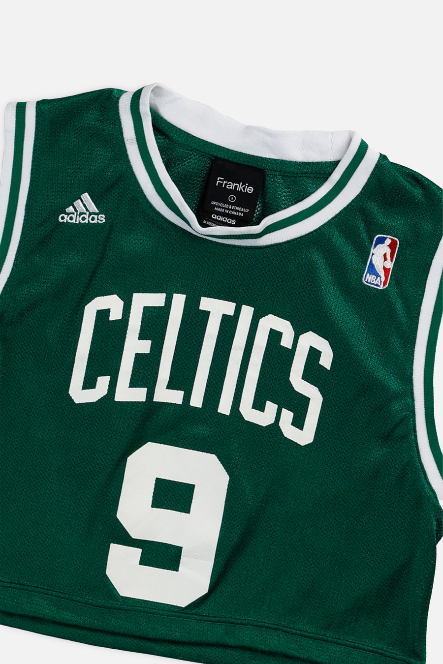 Rework Boston Celtics NBA Crop Jersey - S