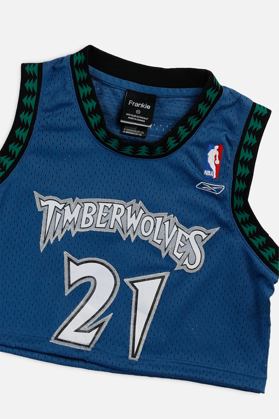 Rework Minnesota Timberwolves NBA Crop Jersey - XS