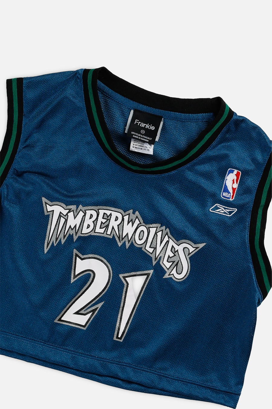 Rework Minnesota Timberwolves NBA Crop Jersey - XS