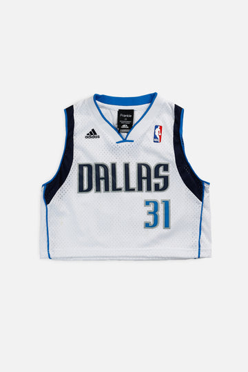 Rework Dallas Mavericks NBA Crop Jersey - S