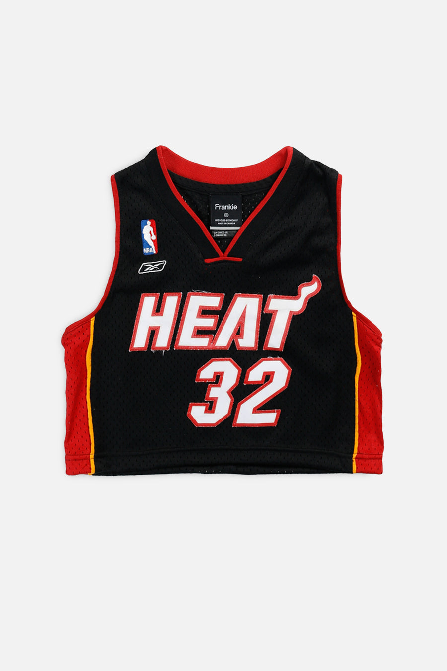 Rework Miami Heat NBA Crop Jersey - XS