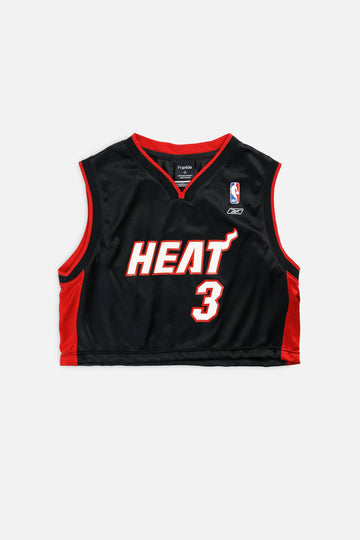 Rework Miami Heat NBA Crop Jersey - M