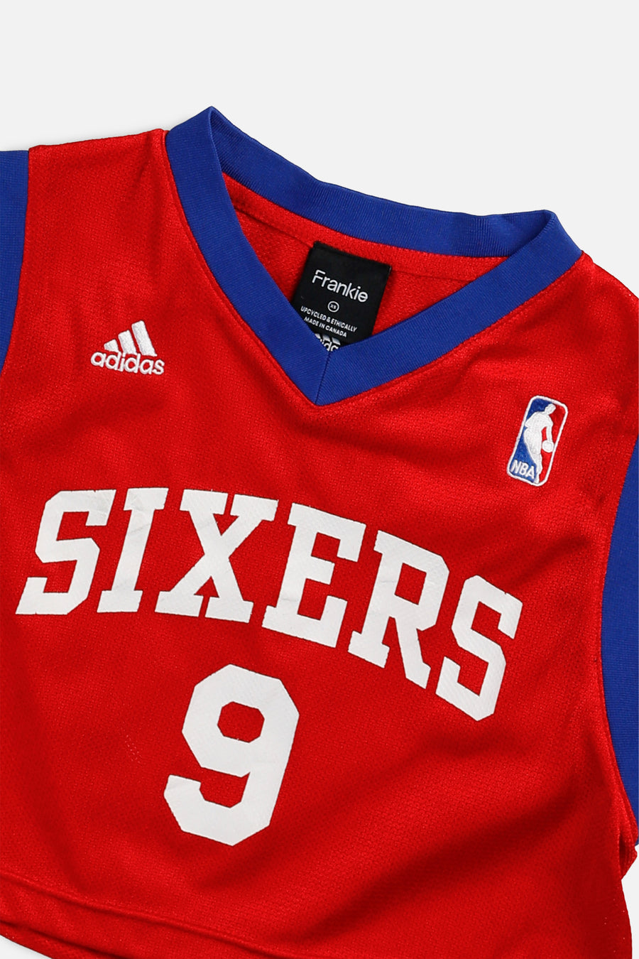 Rework Philadelphia 76ers NBA Crop Jersey - XS