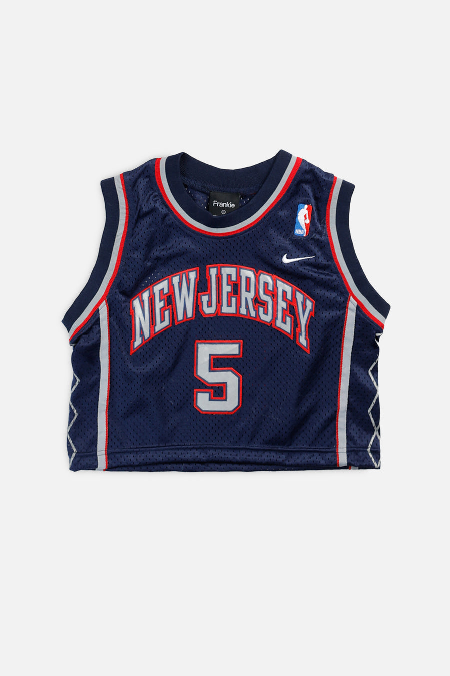 Rework New Jersey Nets NBA Crop Jersey - XS