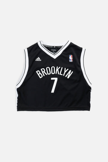 Rework Brooklynn Nets NBA Crop Jersey - M