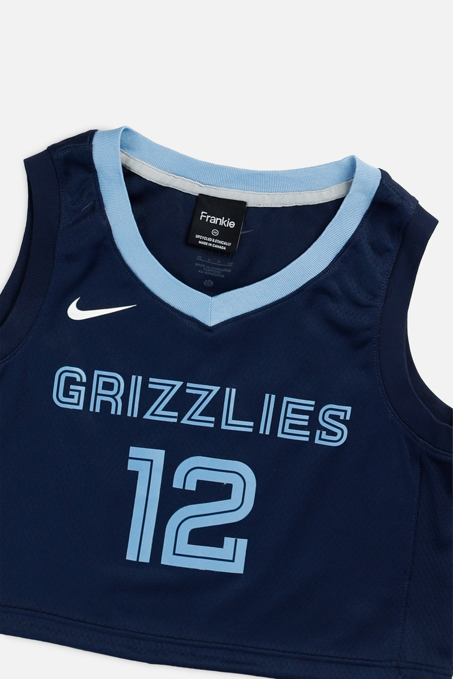 Rework Memphis Grizzlies NBA Crop Jersey - XS