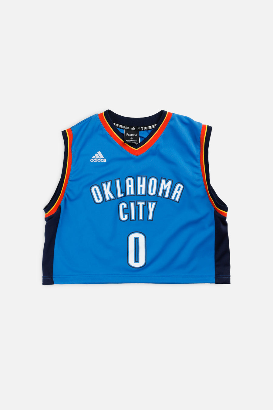 Rework Oklahoma City Thunder NBA Crop Jersey - M