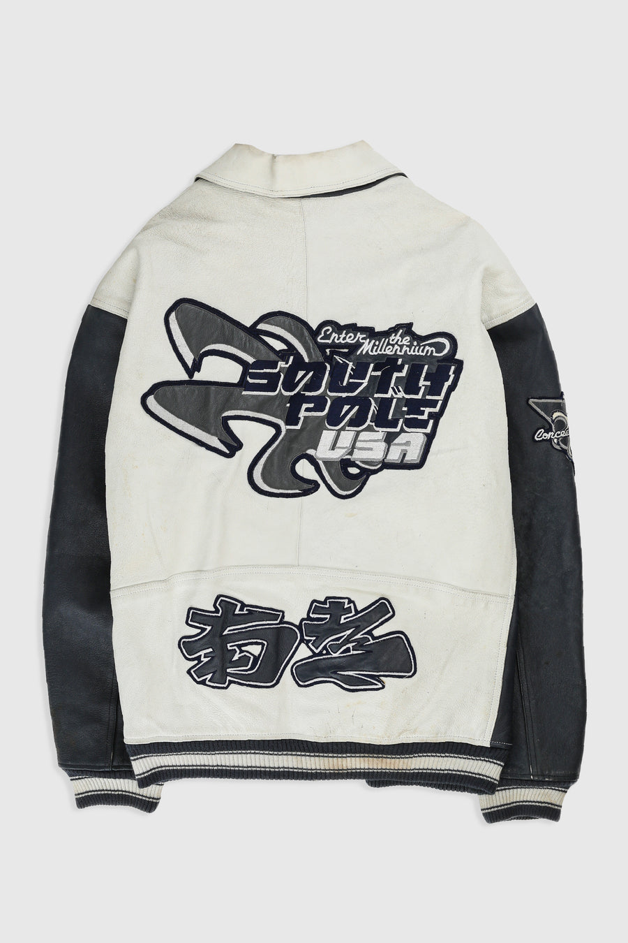 Vintage South Pole Leather Jacket - 2XL