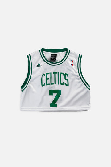 Rework Boston Celtics NBA Crop Jersey - S