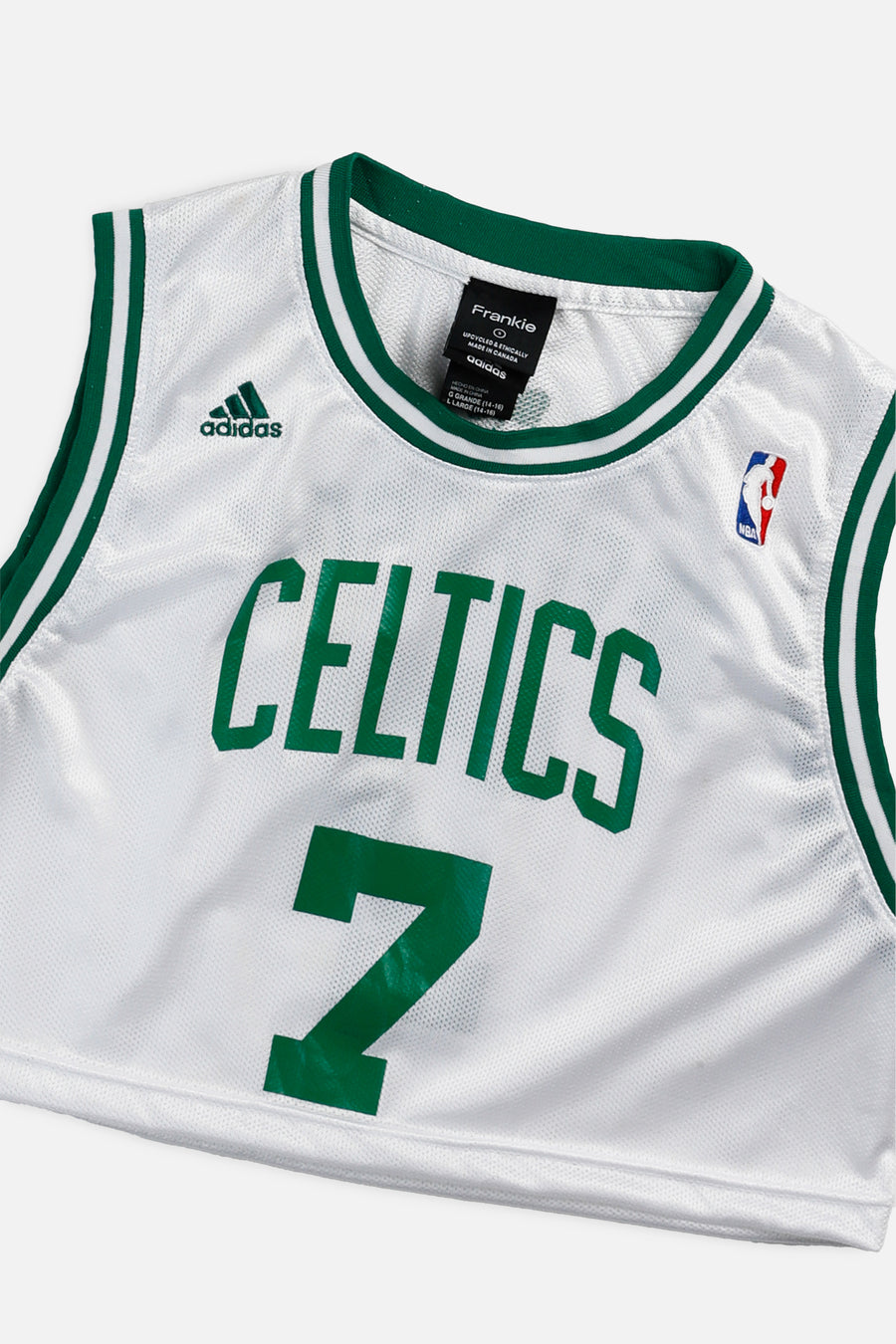 Rework Boston Celtics NBA Crop Jersey - S