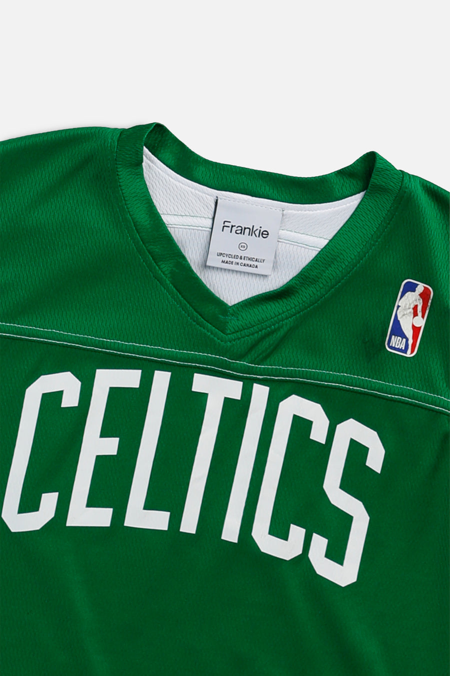 Rework Boston Celtics NBA Crop Jersey - XS