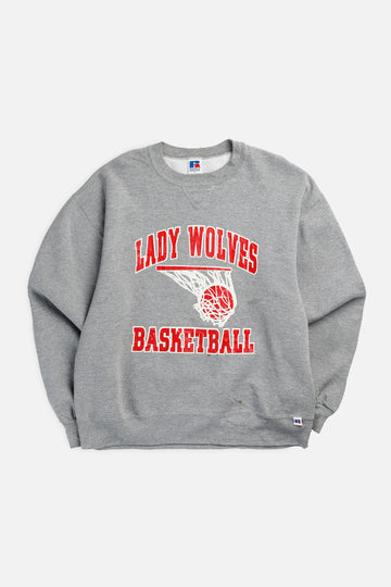 Vintage Lady Wolves Basketball Sweatshirt - L