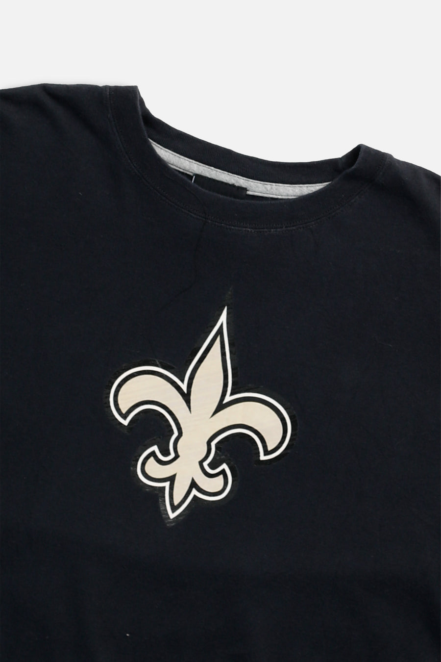 Rework New Orleans Saints NFL Crop Tee - L