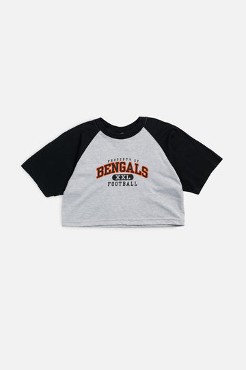 Rework Cincinnati Bengals NFL Crop Tee - S