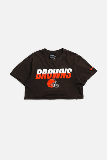 Rework Cleveland Browns NFL Crop Tee - S