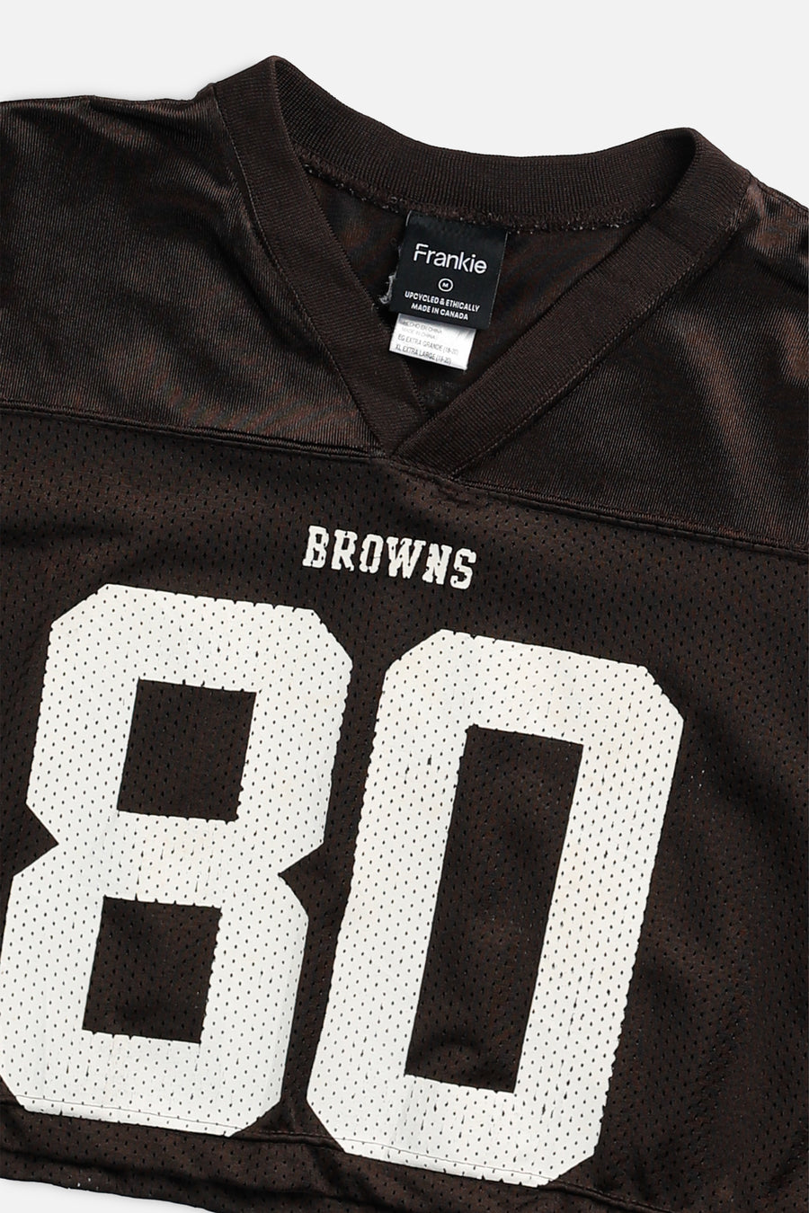 Rework Crop Cleveland Browns NFL Jersey - M